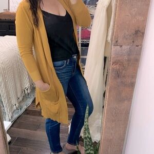 Cielo mustard wheat cardigan size small